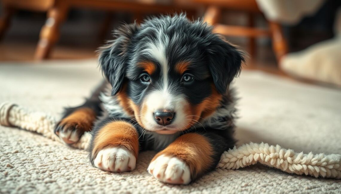 bernese mountain dog puppy