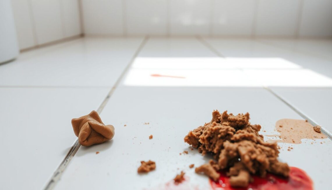 dog pooping blood