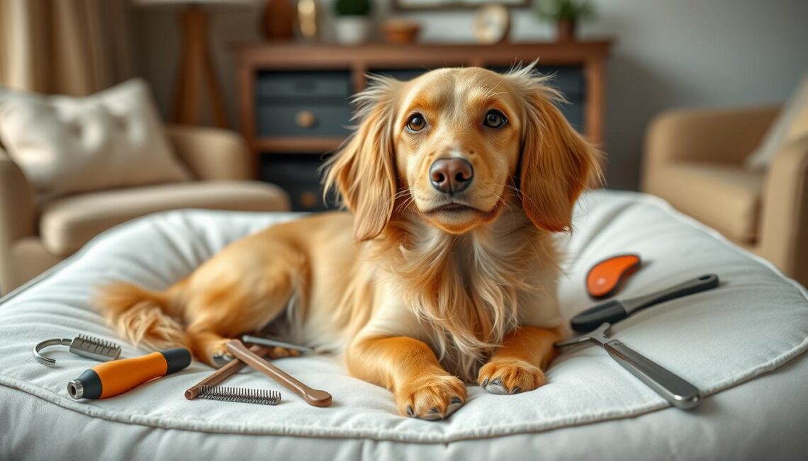 golden weiner dog