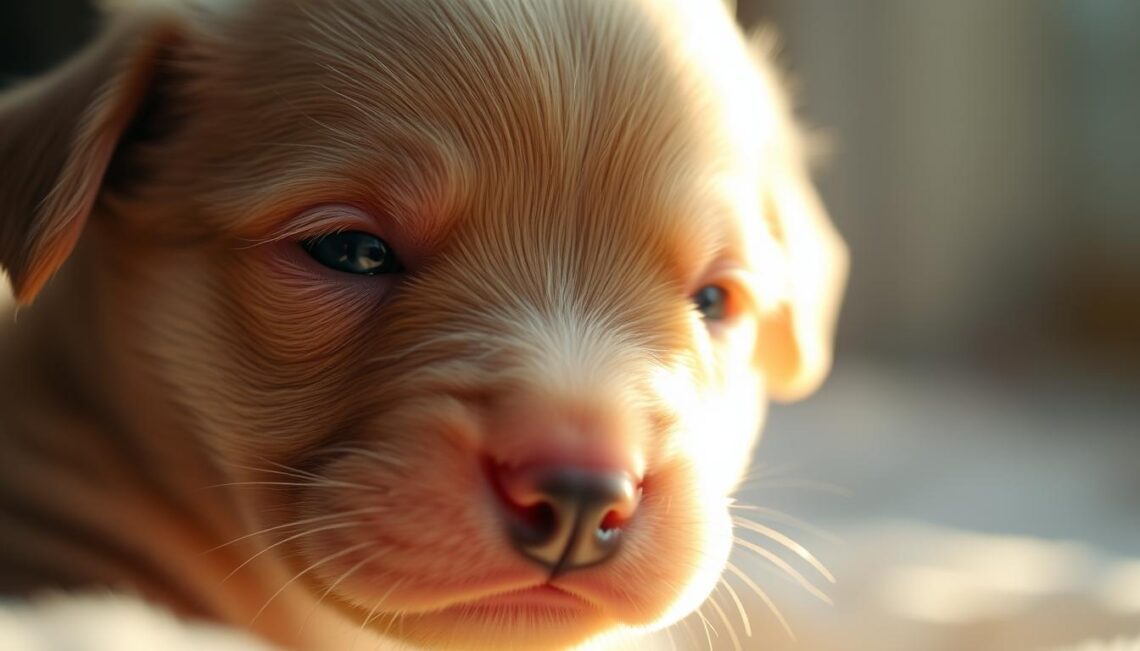 when do puppies open their eyes