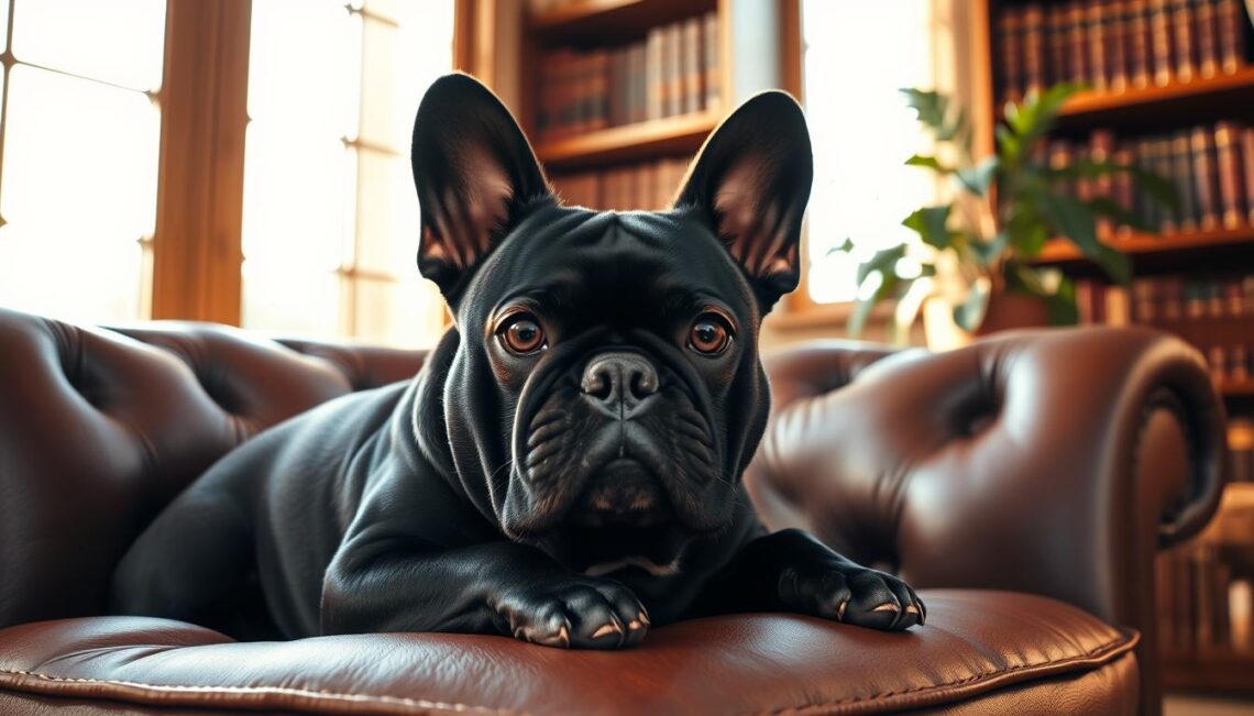 black french bulldog