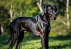 black great dane dog