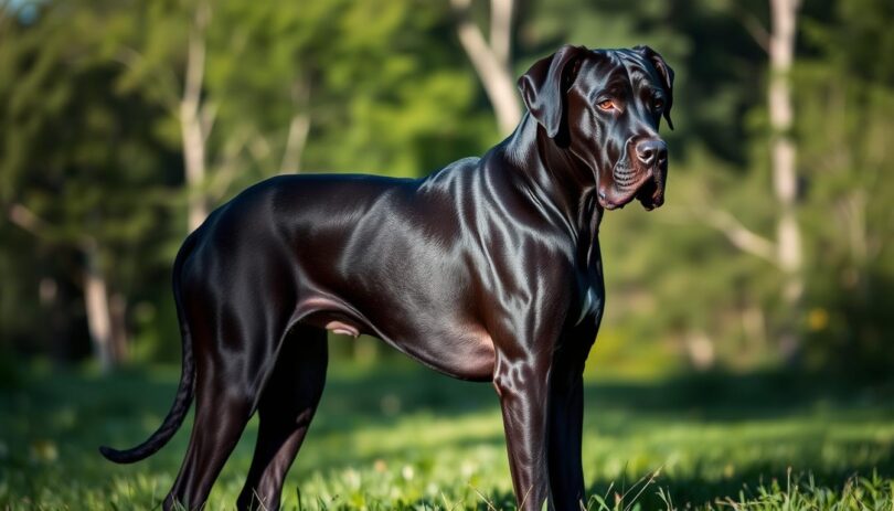 black great dane dog