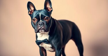 blue boston terrier