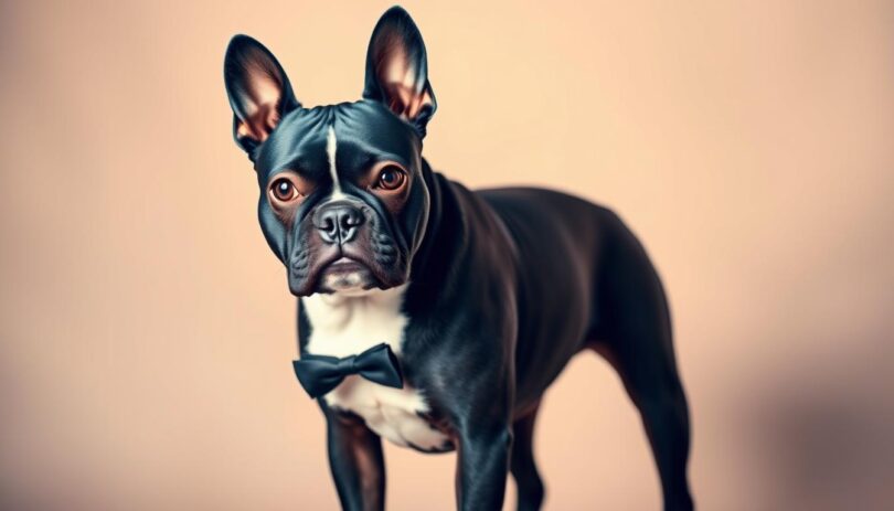 blue boston terrier