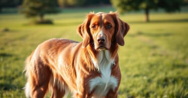 brown and white dog