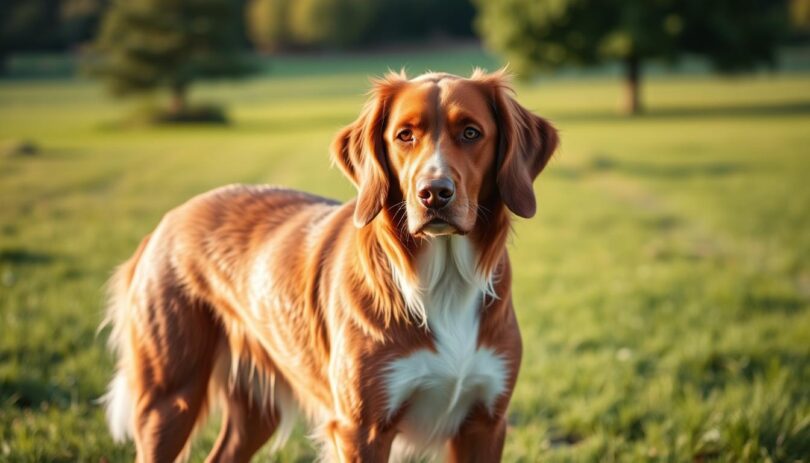 brown and white dog