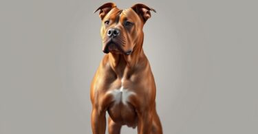 brown pitbull
