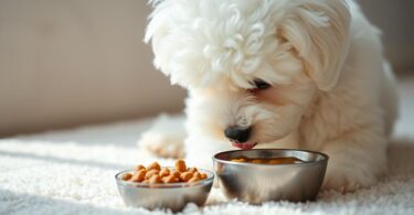 does bichon frise puppy eat less than usual