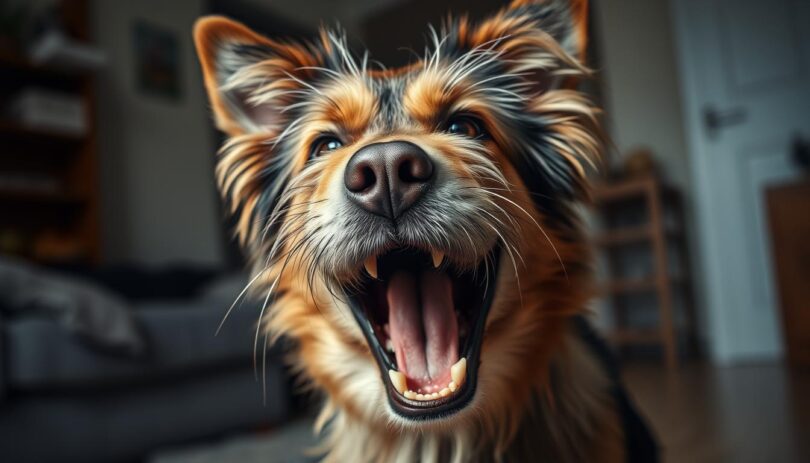 dog is getting in my face barking