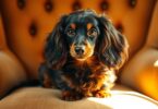 fluffy weiner dog