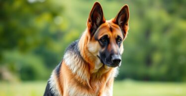 short haired german shepherd