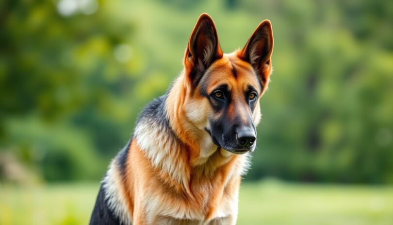 short haired german shepherd
