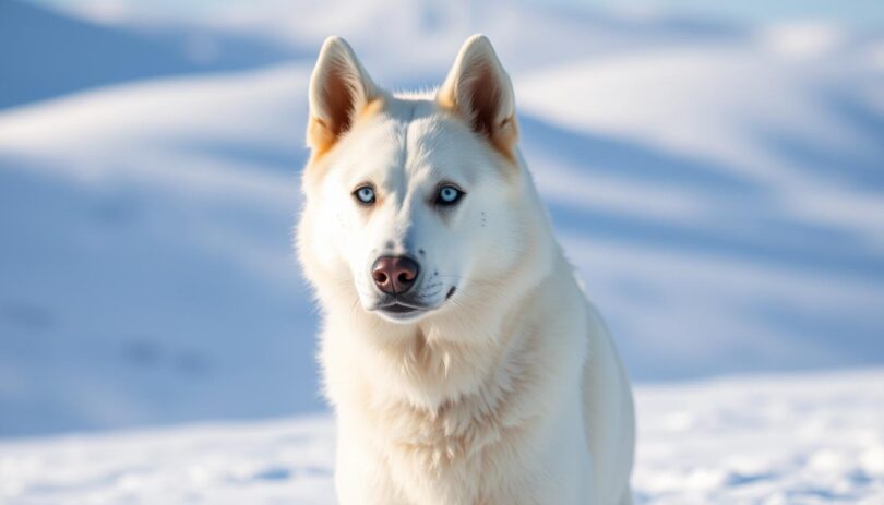 white husky dog