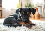 black and brown puppy