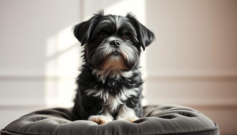 black and white shih tzu