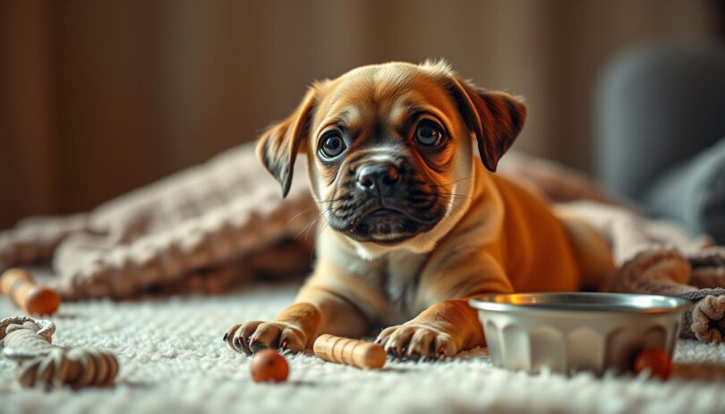 puppy crying