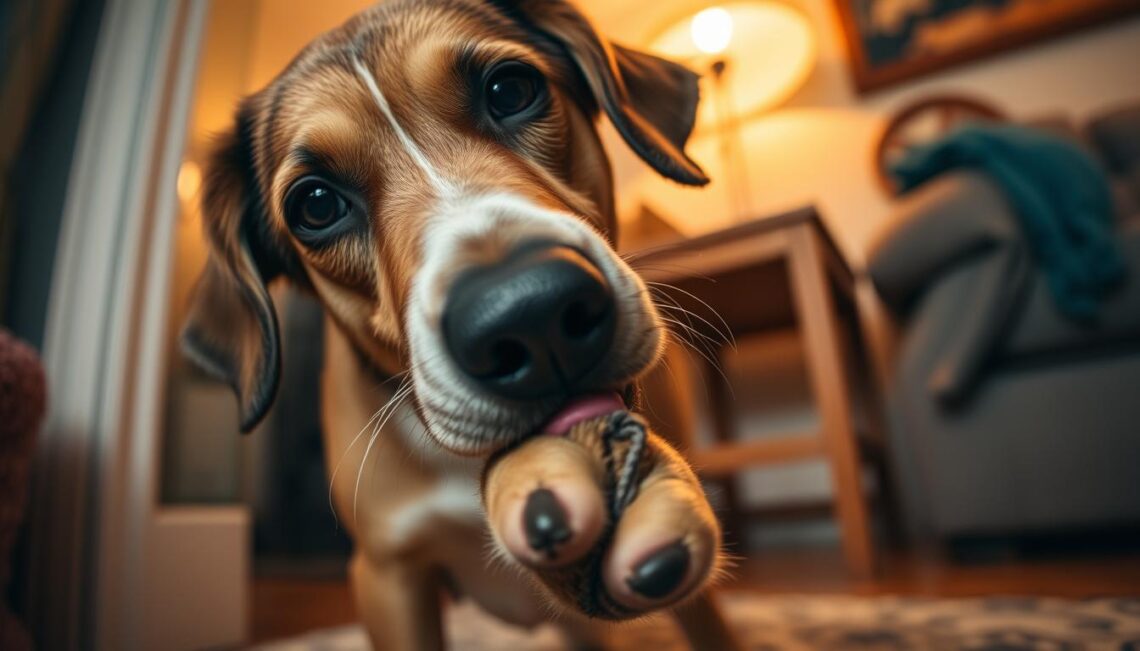 why does my dog lick everything