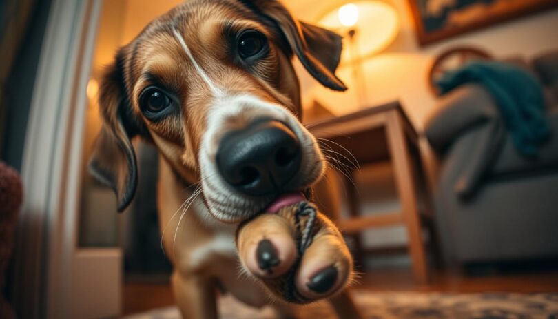 why does my dog lick everything