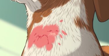 dog missing fur at neck