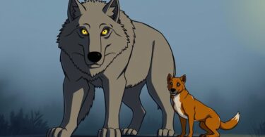wolf vs dog size