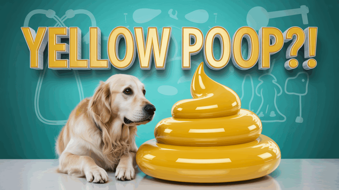 yellow bowel movements in dogs
