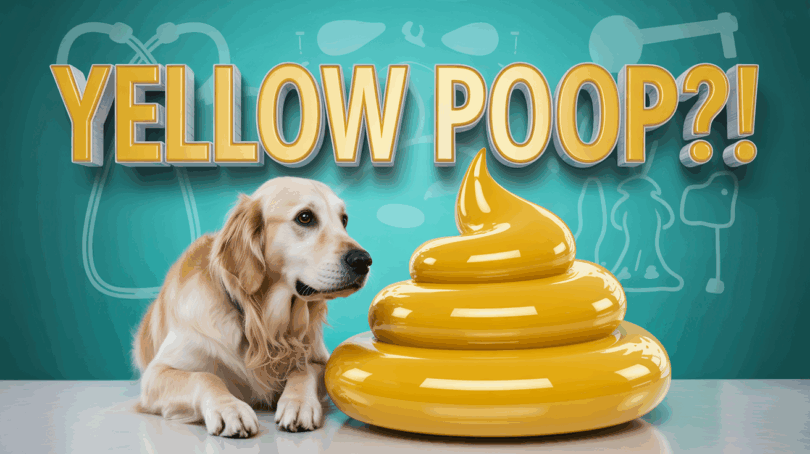 yellow bowel movements in dogs