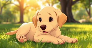 yellow lab pup