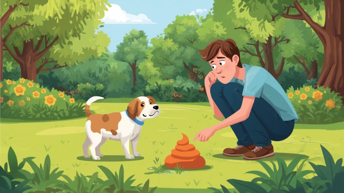Orange Dog Poop